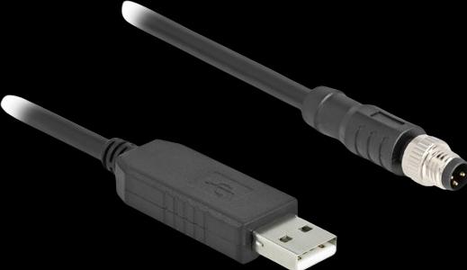 Actual product image Delock M8 serial connection cable with FTDI chipset, USB 2. (1.80 m)