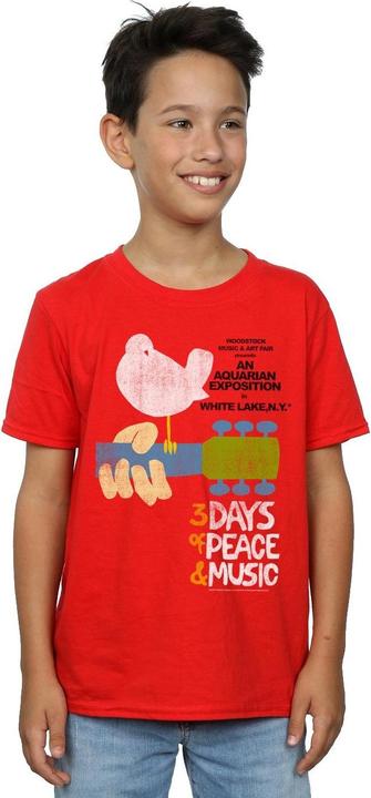 Actual product image Woodstock Boys Festival Poster T-Shirt (140, 146)
