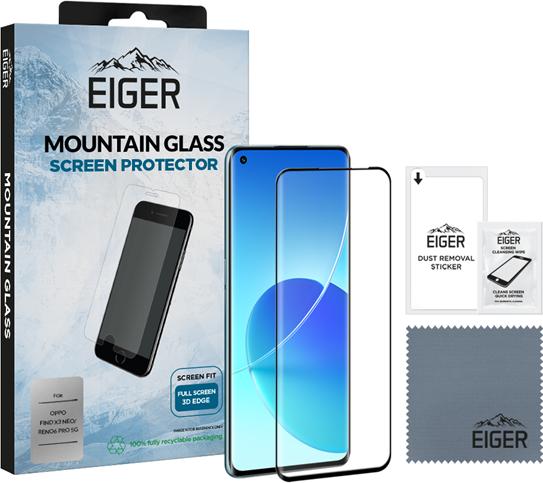 Actual product image Eiger 3D Glass Case friendly (1 Piece, Oppo Find X3 Neo)