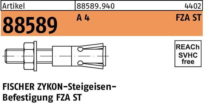 Produktbild Fischer Zykon-Steigeisenbef. FZA 14x60 ST A4 (20 Stk.)