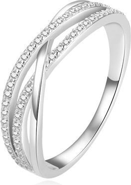 Produktbild Beneto OkozlujÃ­cÃ­ stÅ™Ã­brnÃ½ prsten se zirkony AGG446L - Circuit: 58 mm (L) (58)