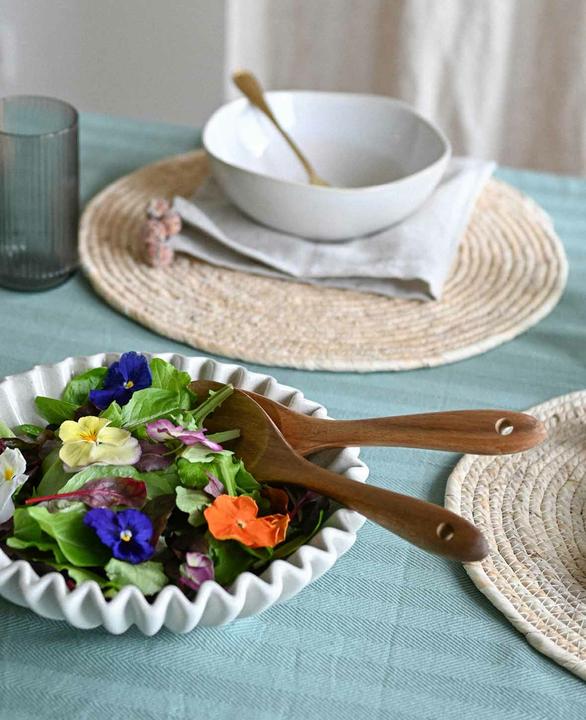 Image du produit Esmée 2-teiliges Salatbesteck aus Akazienholz, 26 x 7 cm (Serveurs à salade)
