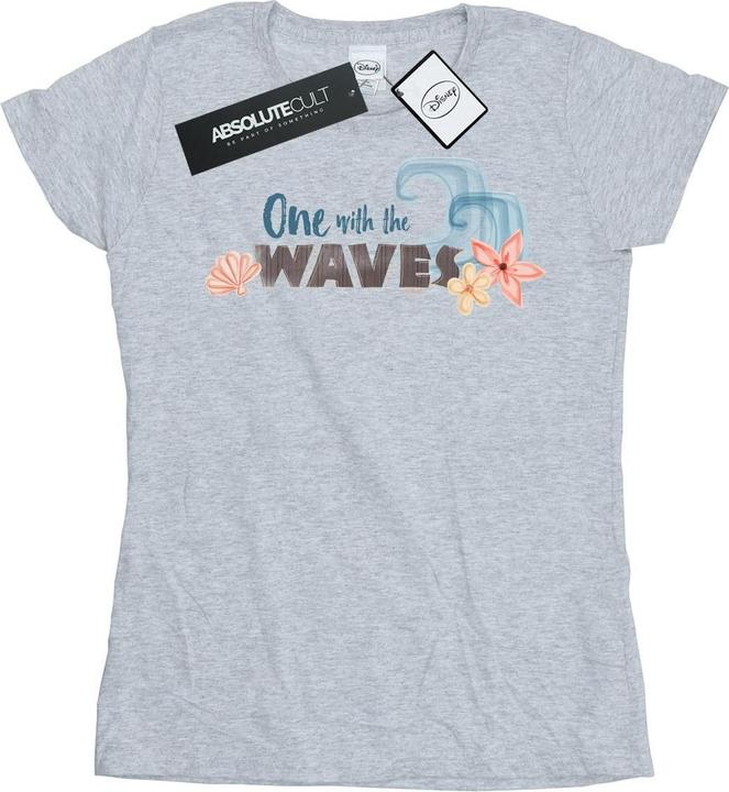 Actual product image Disney Womens/Ladies Moana One With The Waves Cotton T-Shirt (L)