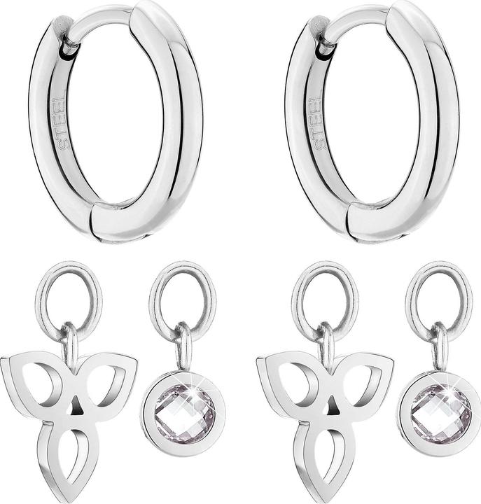 Image du produit Tamaris Boucles d'oreilles rondes Playful 2in1 TJ-0016-E-15 (L) (Acier inoxydable)