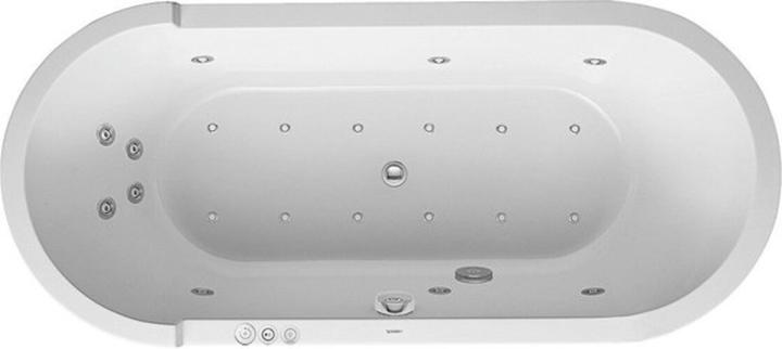 Actual product image Duravit Oval whirlpool tub STARCK 170 l 180x80 we 2 RS Combi-System P (170 l, 180 cm, 80 cm)