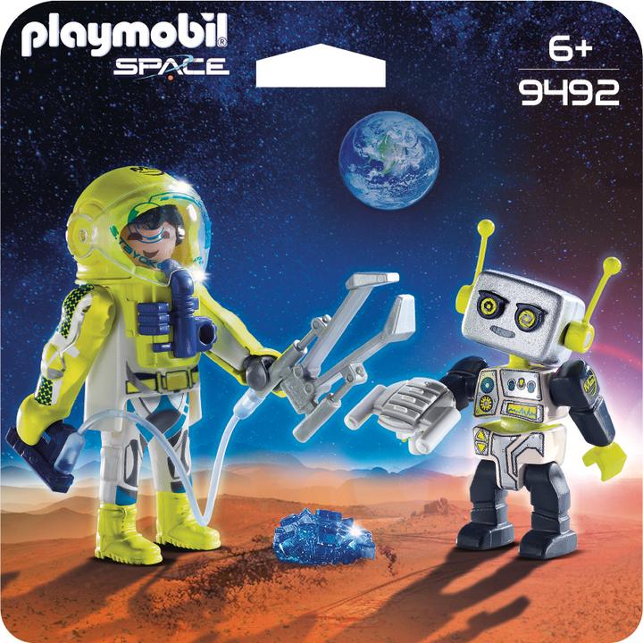 Image du produit Playmobil Duo spationaute et robot (9492)
