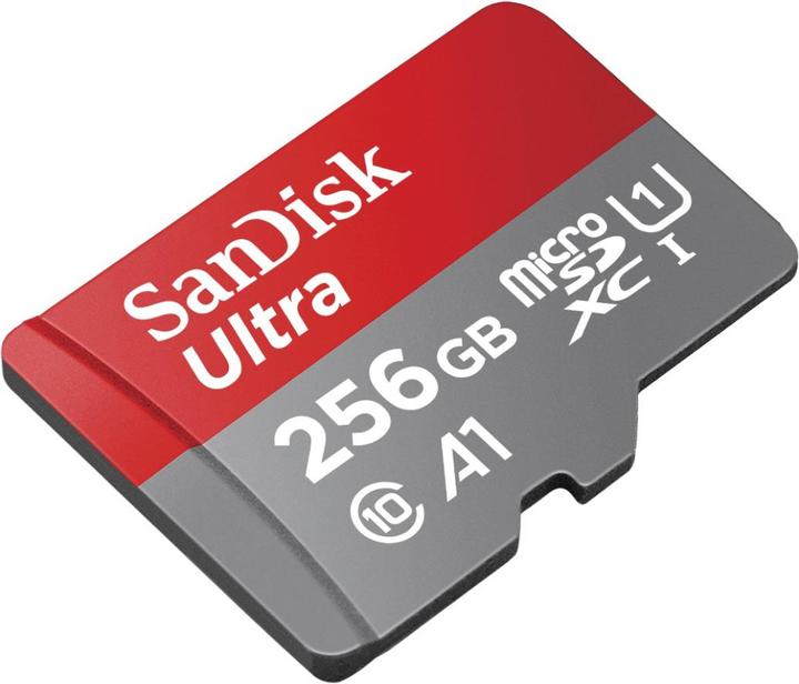 Actual product image SanDisk Ultra mit Adapter (256 GB, microSDXC, U1, UHS-I)