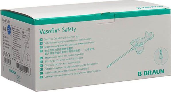 Image du produit B.Braun Canule Vasofix (PI-APS) Safety IV 22G 0.9x25mm bleu 50 pces
