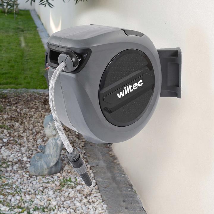 Produktbild XPOtool Schlauchbox Aufroll-Automatik 15m Wand Schlauchtrommel Garten Wasser (15 m)