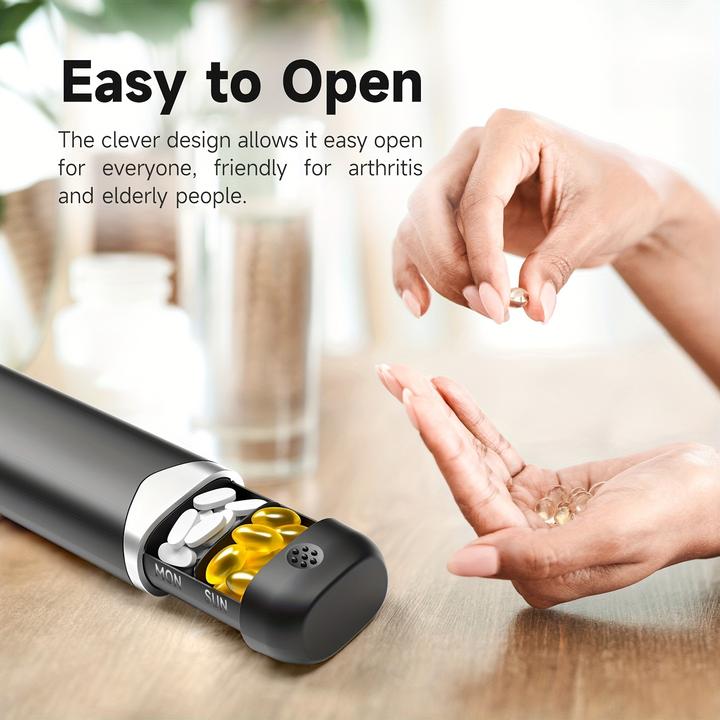 Immagine prodotto PhoneLook Woche Pillendose tragbar 7 Tage kompakte Medikamenten-Dispenser