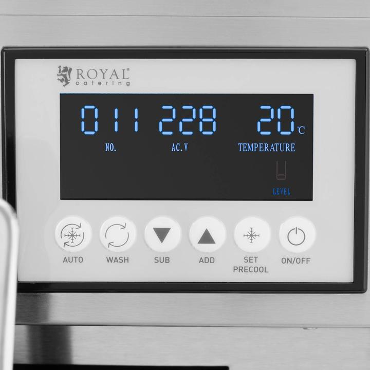 Actual product image Royal Catering Soft Serve Ice Cream Machine - 2140 W - 33 l/h - 3 flavours -