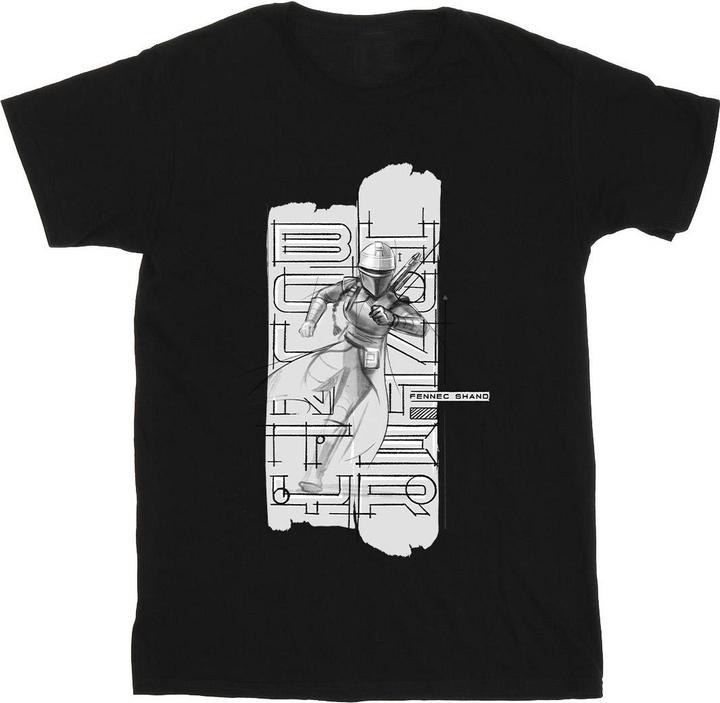 Immagine prodotto Star Wars The Book Of Boba Fett Fennec Illustration Maglietta Uomo (XXL)