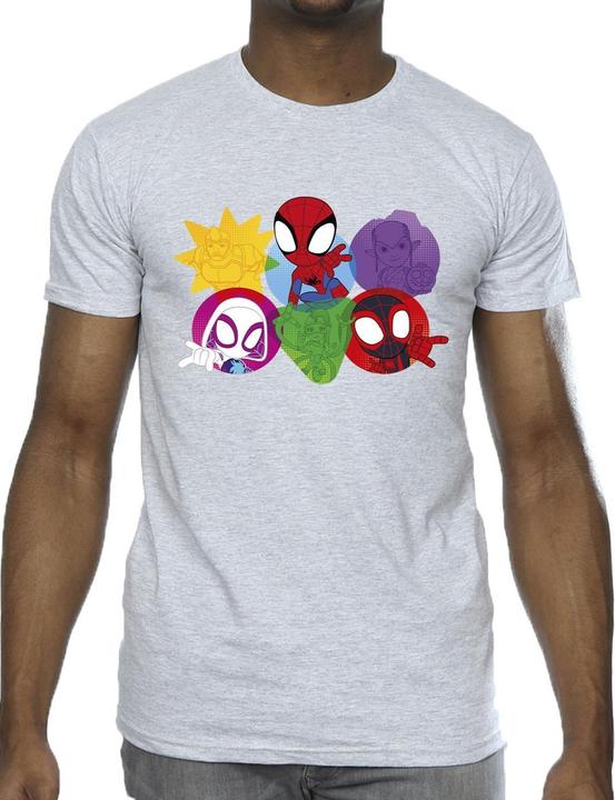 Immagine prodotto Spidey And His Amazing Friends Faces Maglietta Uomo (3XL)