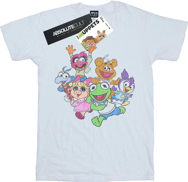 Actual product image Disney Womens/Ladies The Muppets Muppet Babies Colour Group Cotton Boyfriend T-Shirt (5XL)