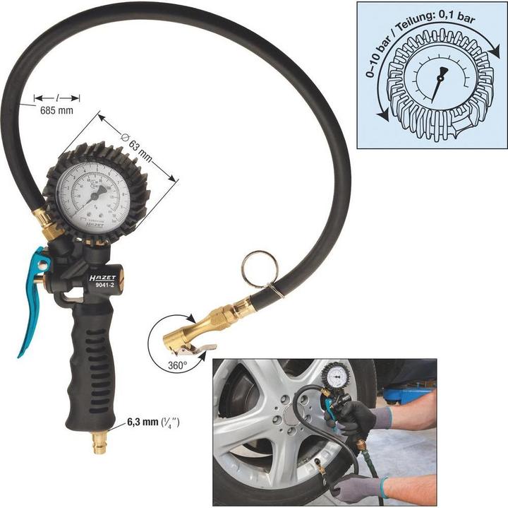 Immagine prodotto HAZET Caricatore di pneumatici ad aria compressa 1/4 (6.