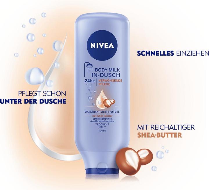 Actual product image NIVEA In Shower Soft Milk With Shea Butter Dry Skin (400 ml)