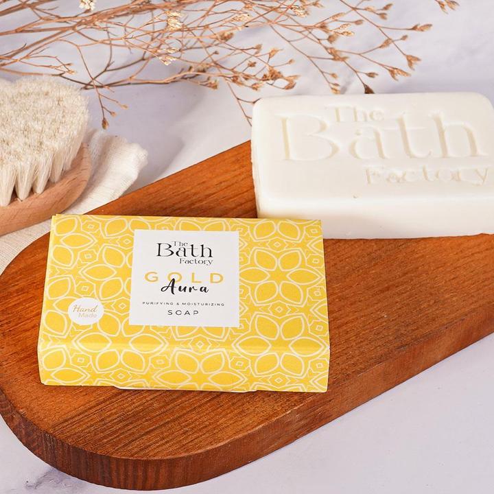 Produktbild The Bath Factory Hand Gesichts und Körperseife Gold Aura