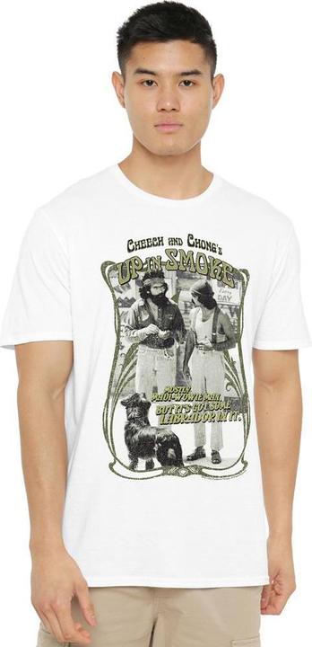 Actual product image Cheech & Chong Mens Up In Smoke Labrador T-Shirt (XL)