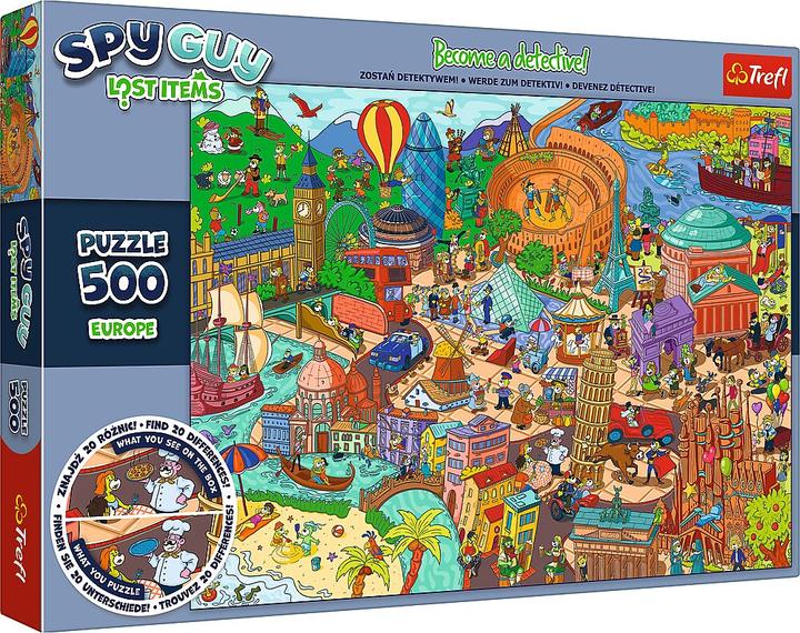 Image du produit Trefl Puzzle 500 - Spy Guy Europe (500 pièces)