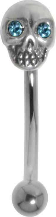 Immagine prodotto Bijouteria Piercing sopracciglio (Acciaio chirurgico 316L, Vetro (di orologio), Argento 925)