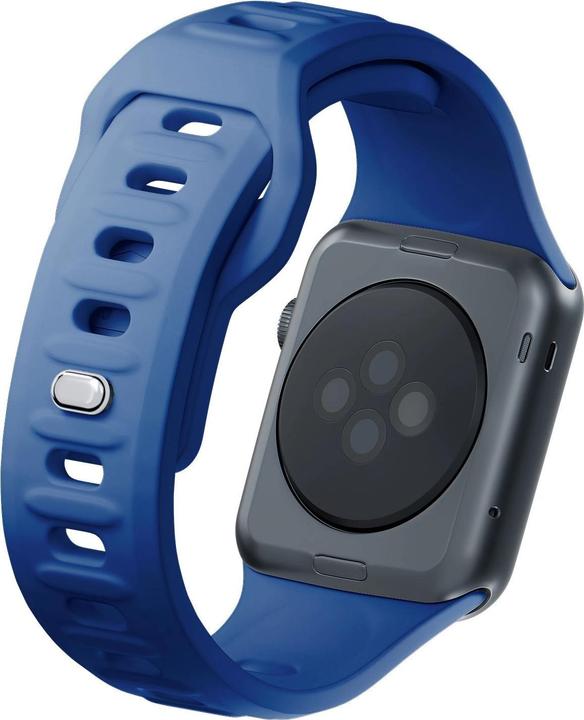 Actual product image 3MK Silicone Watch Strap Niebieski/Blue dla Apple Watch 42/44/45/49mm (Silicone, Stainless steel, 3, 4, 9, Extremist)