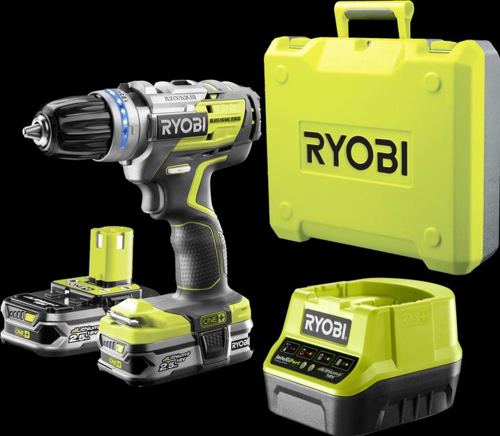 Ryobi R18DDBL-225B Brushless cordless drill/driver (Rechargeable battery operated)