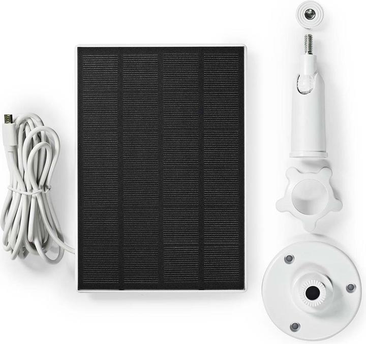 Immagine prodotto Nedis Pannello solare 4,5 V DC 0,5 A A Micro USB Lunghezza cavo: 3,00 m Accessori per: WIFICBO30WT (3 W)