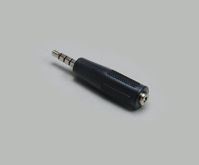 Produktbild BKL Electronic BKL Klinken-Adapter (Stereo) Klinkenstecker 3.5 mm auf Klinkenbuchse 2.5 mm, 4polig (Klinkenadapter)