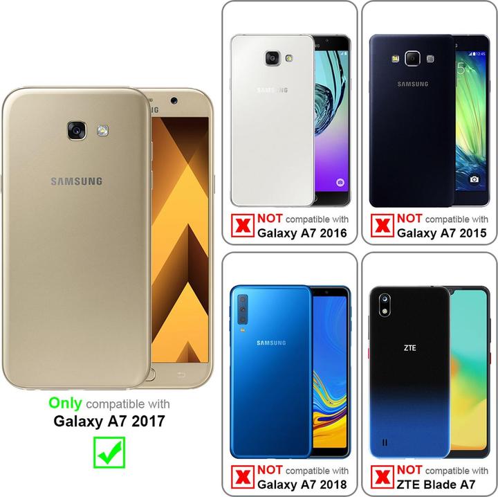 Immagine prodotto Cadorabo Vetro di protezione del display a schermo intero (1 Pezzo/i, Samsung Galaxy A7 (2017))