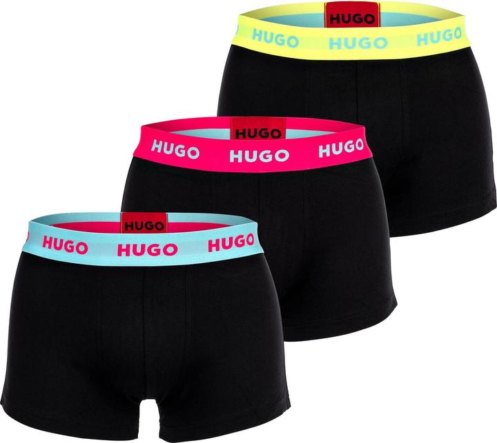 Blue, Yellow, Pink, Black