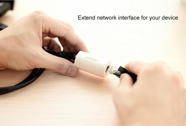 Image du produit Ugreen Ethernet Anti-Thunder RJ45 Coupleur de protection contre la foudre (UTP, CAT5e, 0.05 m)