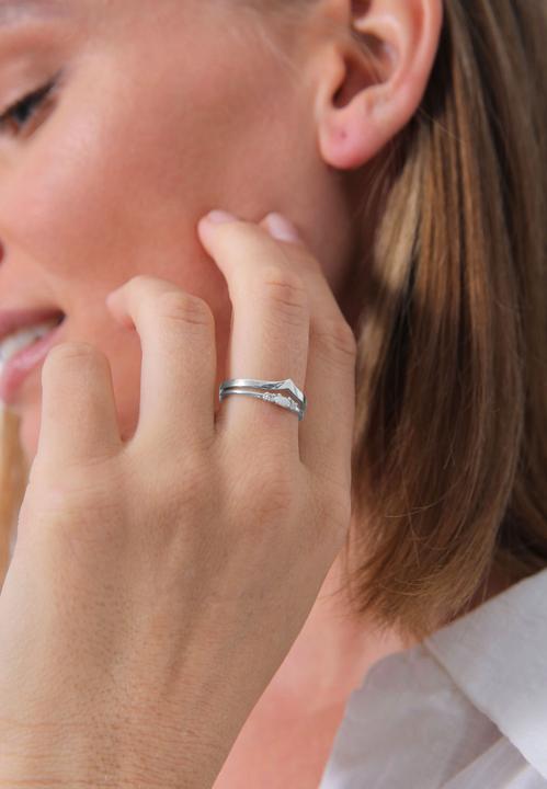 Produktbild Elli Set Marquise Opal V-Form mit Zirkonia Kristallen (50, 925 Silber)