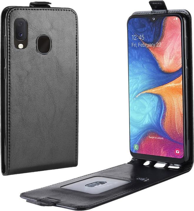 Image du produit Cover-Discount Etui à rabat en cuir avec compartiment photo vertical (Samsung Galaxy A20e)