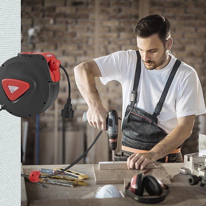 Immagine prodotto Arebos Avvolgitore automatico di cavi (20 m, 1.50 mm².)