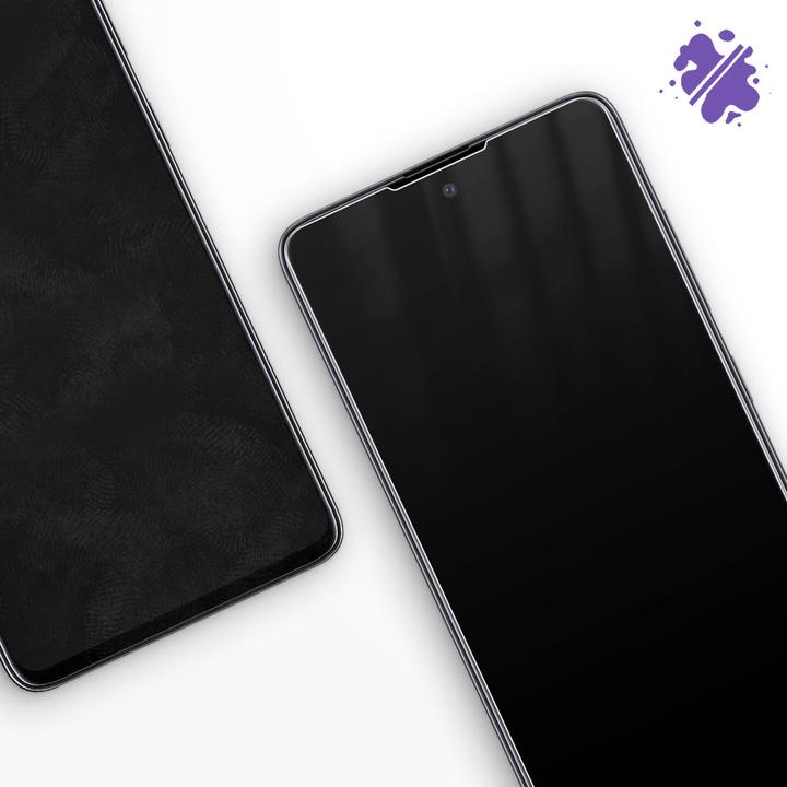Actual product image Avizar Crystal clear film, glass screen protector (1 Piece, Samsung Galaxy A51)