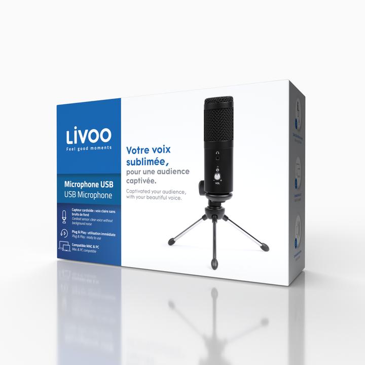 Actual product image Livoo USB Microphone