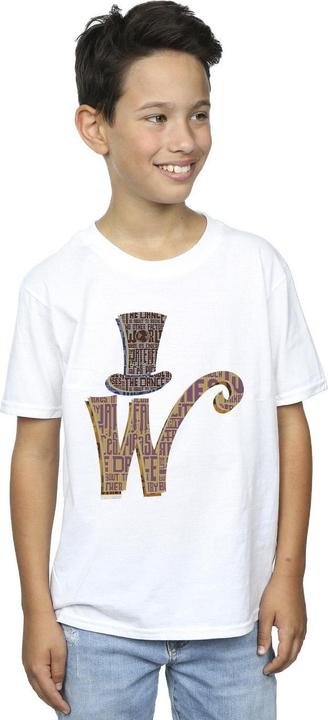 Actual product image Willy Wonka & the Chocolate Factory Boys W Logo Hat T-Shirt (152, 158)
