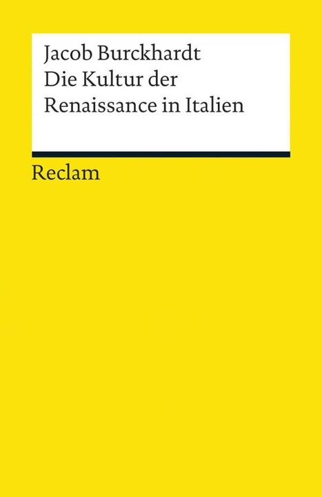 Actual product image Die Kultur der Renaissance in Italien (German, Jacob Burckhardt, 2014)