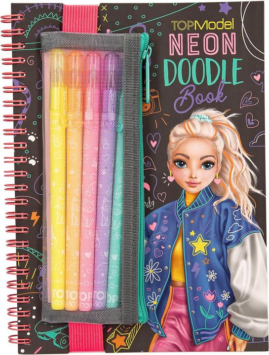 Top Model Topmodel - TOPModel Neon Doodle Book with Neon Pen Set - (413217)
