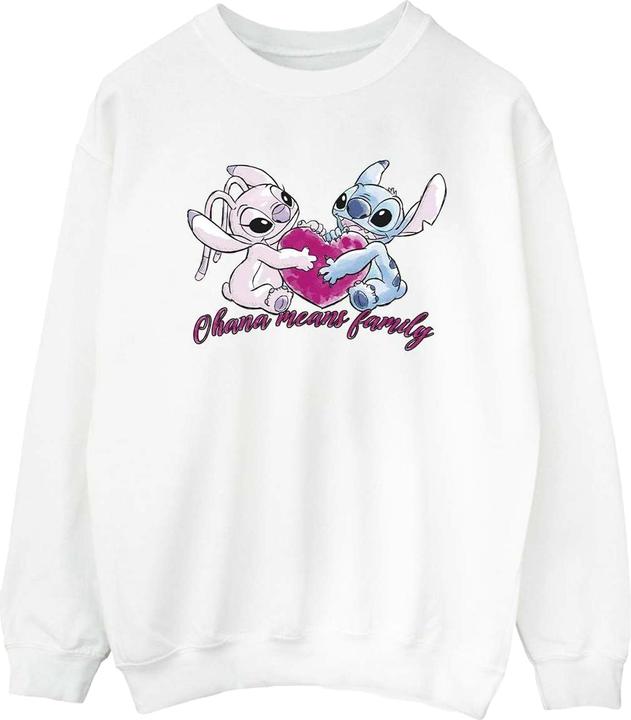Immagine prodotto Disney Lilo And Stitch Ohana Heart With Angel Felpa Donna (S)