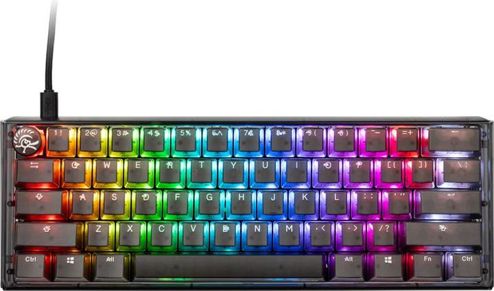 Actual product image Ducky One 3 Aura Black Mini Gaming Keyboard, RGB LED - Gateron Baby Kangaroo (US) (US, Cable)