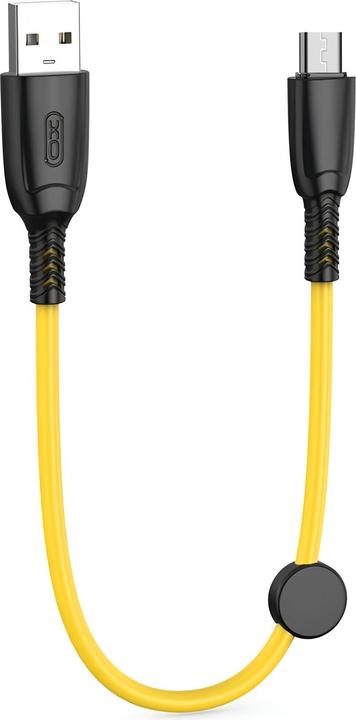 Actual product image xO cable NB247 USB - microUSB 0,25 m 6A yellow (0.25 m, USB 1.0)
