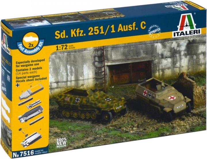 Actual product image 1:72 SD.Kfz.251/1 Ausf. C Fast Assm. Kit