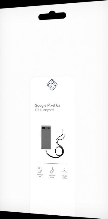 Actual product image Cazy Mobile Phone Chain Case Compatible with Google Pixel 6a - Silicone Mobile Phone Case with Strap