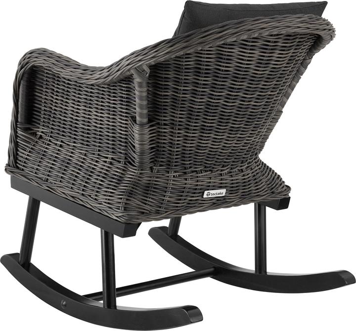 Produktbild tectake Rattan Schaukelstuhl Rovigo 150kg