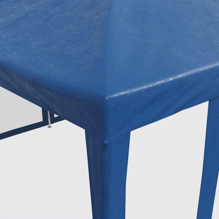 Produktbild VidaXL Partyzelt Pavillon Festzelt mit 10 Mesh-Seitenteilen Blau 6x4m HDPE (600 cm, 400 cm)
