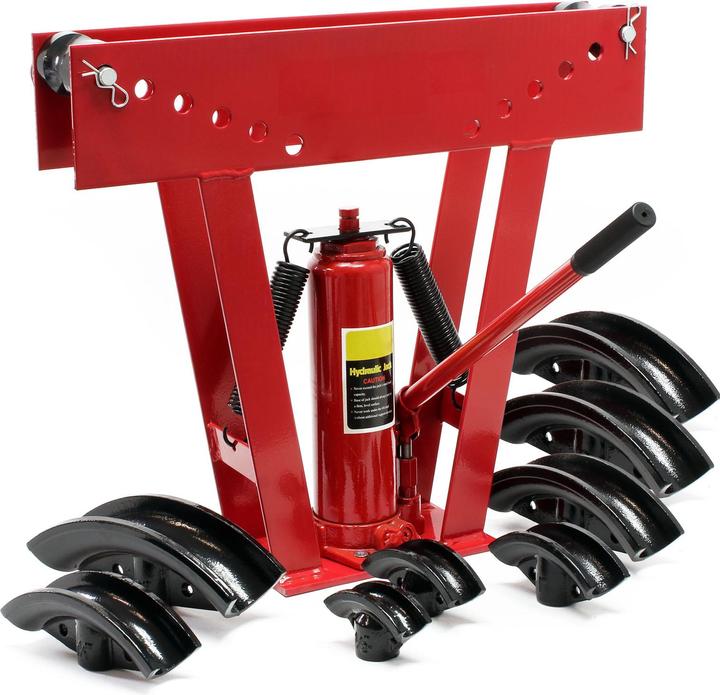 Actual product image Wiltec Hydraulic 16 Ton Pipe Bender including 8 Dies with 1/2" to 3" Diameter