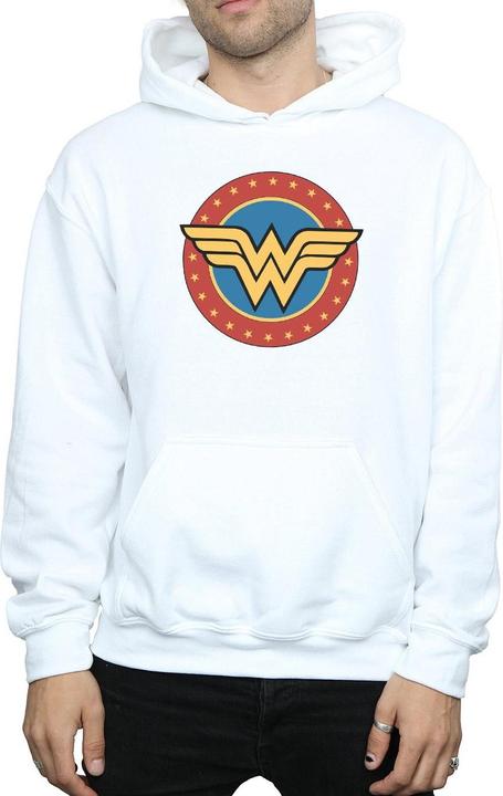 Actual product image Mens Wonder Woman Circle Logo Hoodie (M)