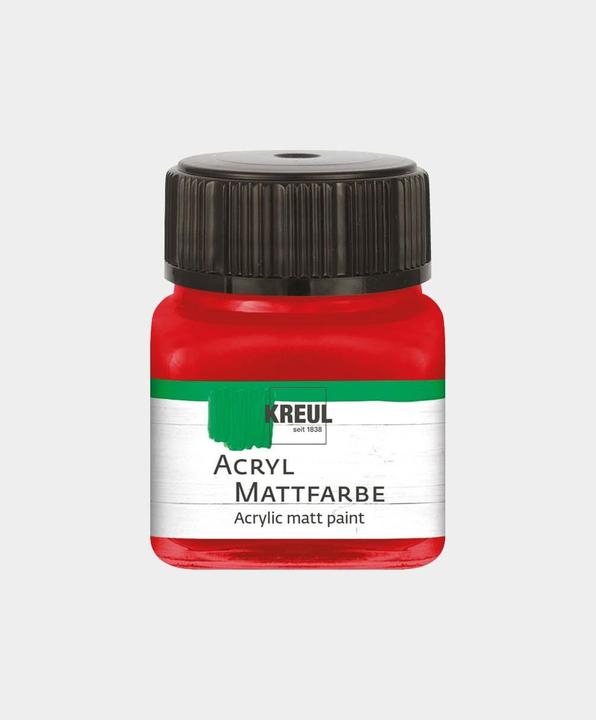 Immagine prodotto Kreul Vernice acrilica opaca, 20 ml (Rosso brillante, 20 ml)