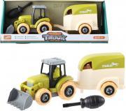 Actual product image Jono Toys Tractor with horse trailer and horse 26 cm DIY